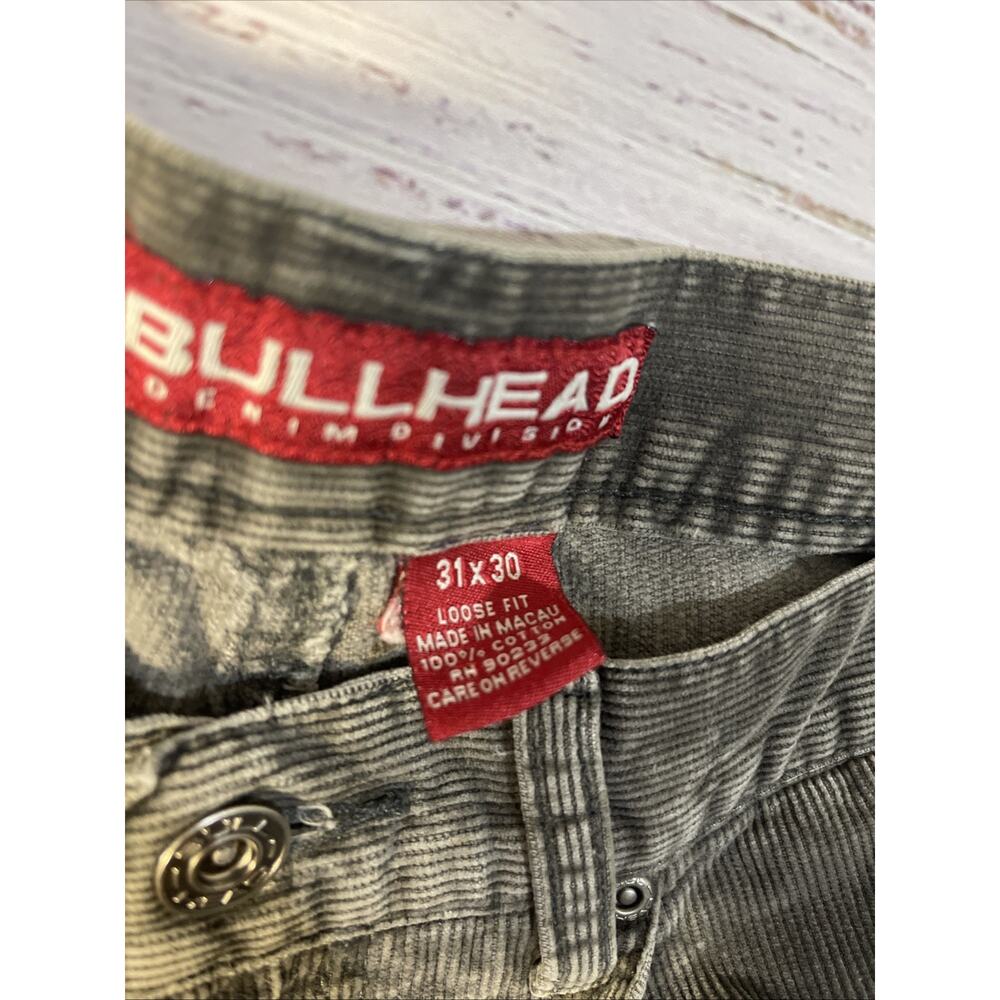 Bullhead Corduroy Loose Fit 31x30 Gray Jeans - Picture 5 of 11